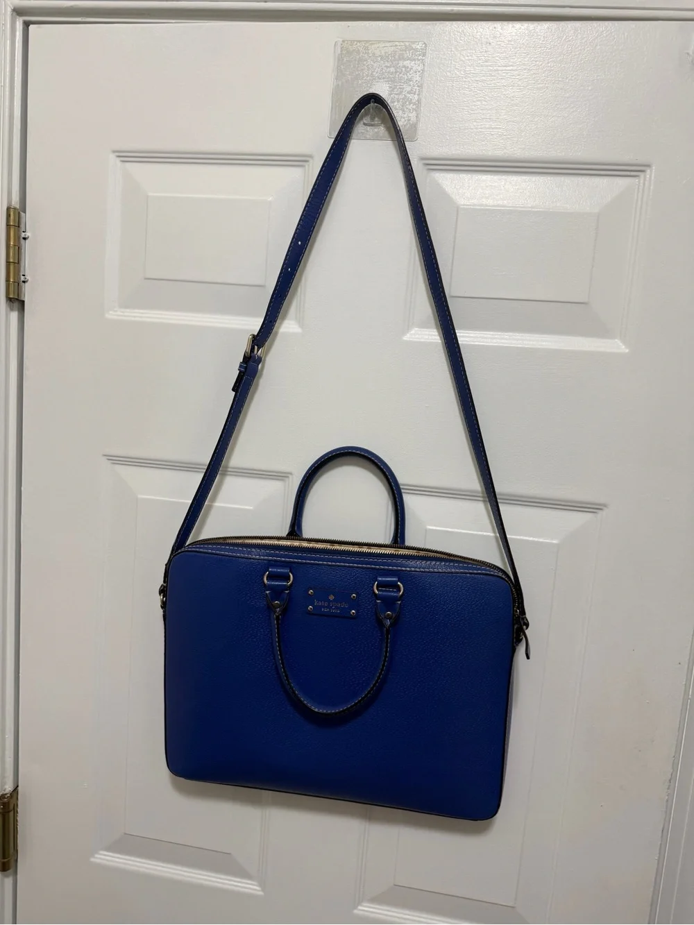 Kate Spade New York Blue Leather Satchel Crossbody